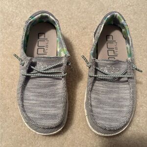 Hey Dude Kids Gray Moccasins